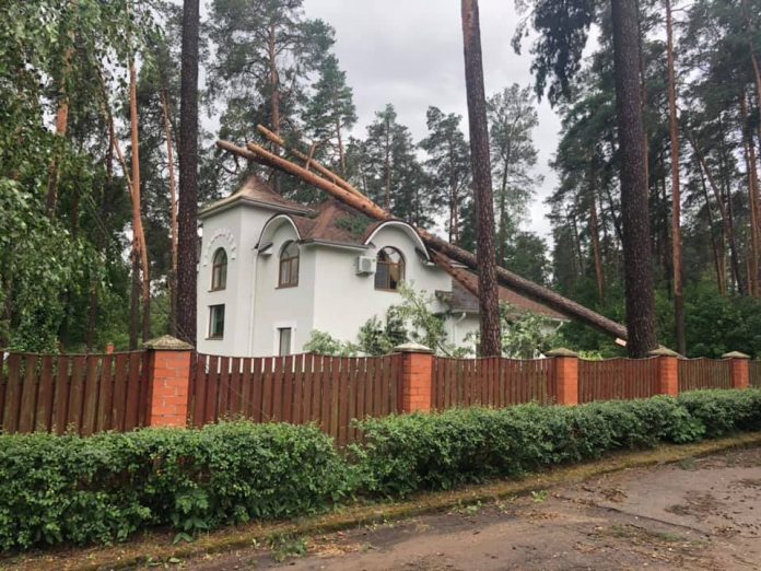 Буря в Даугавпилсе 27.06.2019. Фото со страницы на фейсбуке И.Прелатова
