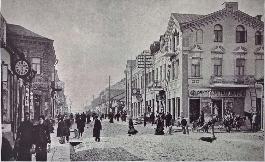 Улица Ригас, начало века. Фото: Ретро Даугавпилс - Латвия