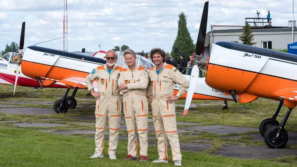 Пилоты Aerobatic team ANBO в Даугавпилсе
