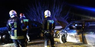 Авария в Даугавпилсе 5 декабря 2019 года. Фото: gorod.lv