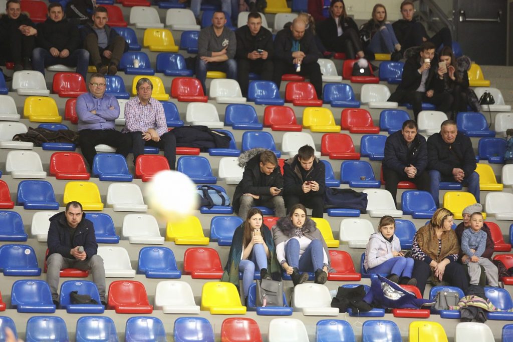 Чемпионат Латвии – 2019/2020. Высшая лига. «Локомотив» - «Саласпилс». Даугавпилс, 28 декабря 2019 года. Фото: Сергей Кузнецов