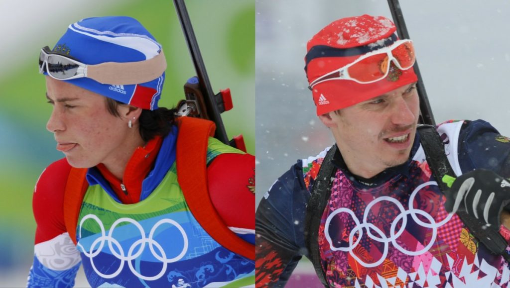 олимпийские чемпионы по биатлону Евгений Устюгов и Светлана Слепцова_sport-express.ru