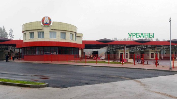 Пункт пропуска "Урбаны" на белорусско-латвийской границе. Фото предоставлено Генконсульством Беларуси в Даугавпилсе