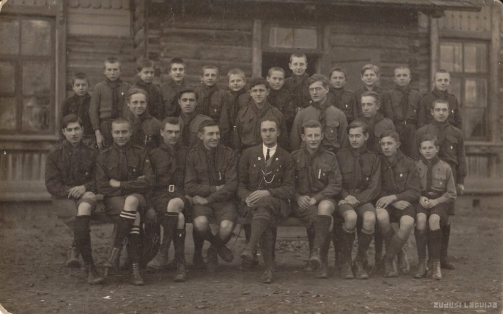 Латвийская организация скаутов (Крустпилское отделение, Екабпилс). 1930-ые годы. Фото: zudusilatvija.l