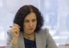 Министр образования Илга Шуплинска в Даугавпилсе. 30 января 2020 года. Фото: Евгений Ратков