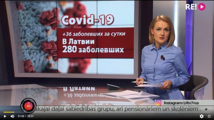 Выпуск новостей 27 марта 2020 года. Скриншот программы