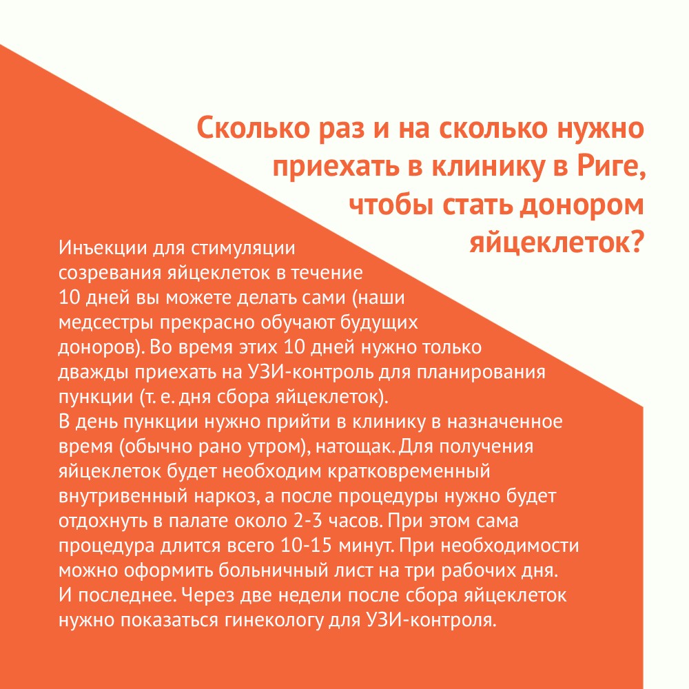 Доктора клиники iVF Riga ответили на ваши вопросы о донорстве яйцеклеток