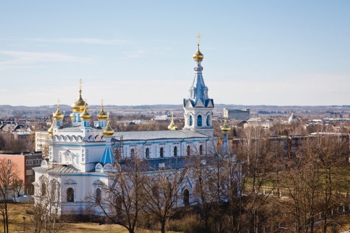 Дaугавпилсский Борисоглебский кафедрaльный собор. Октябрь 2019 года. Фото: Сергей Соколов