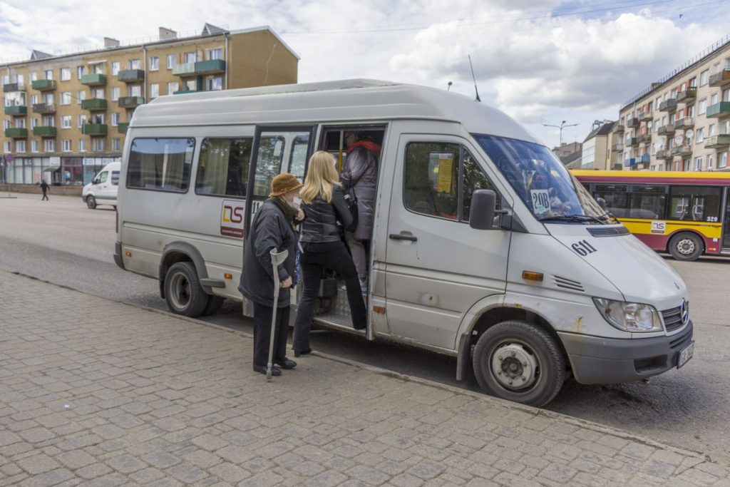 Общественный транспорт в Даугавпилсе. 19 мая 2020 года. Фото: Евгений Ратков