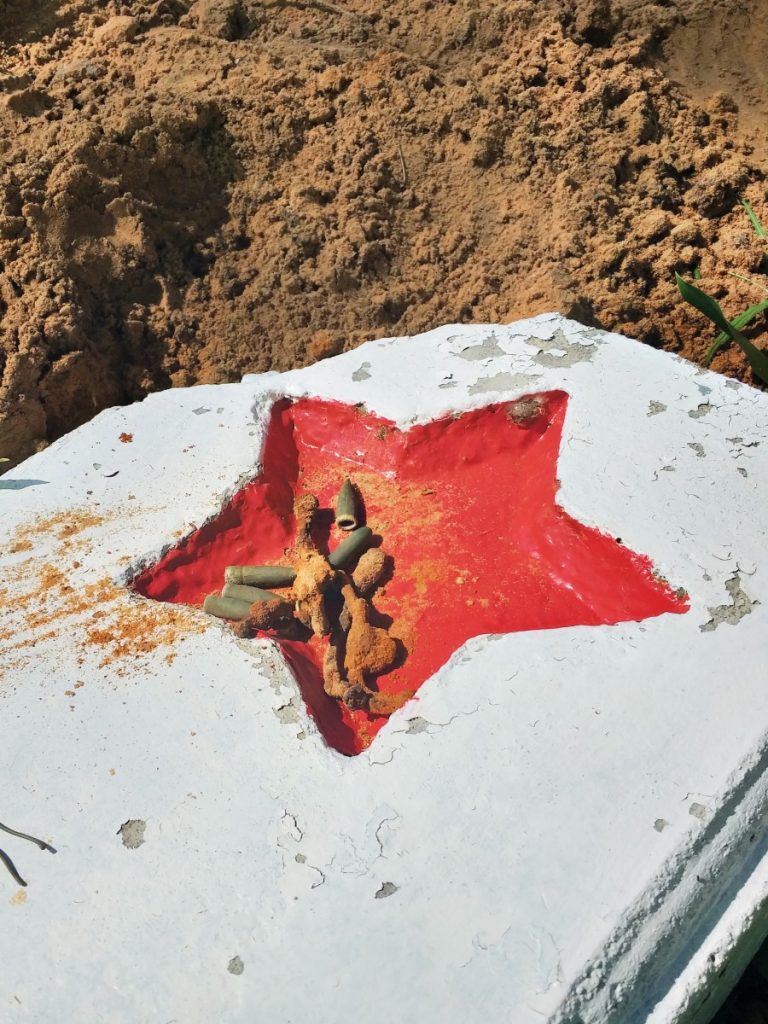 Раскопки в лесу Науенской волости. Фото: Ольга Фишер