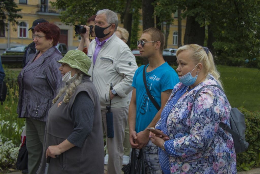 Митинг в поддержку Андрея Элксниньша. Даугавпилс, 13 июня 2020 года. Фото: Евгений Ратков