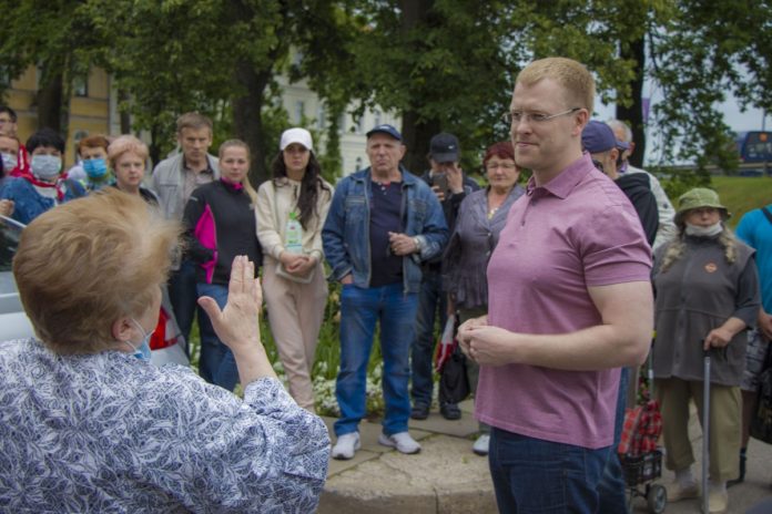 Митинг в поддержку Андрея Элксниньша. Даугавпилс, 13 июня 2020 года. Фото: Евгений Ратков