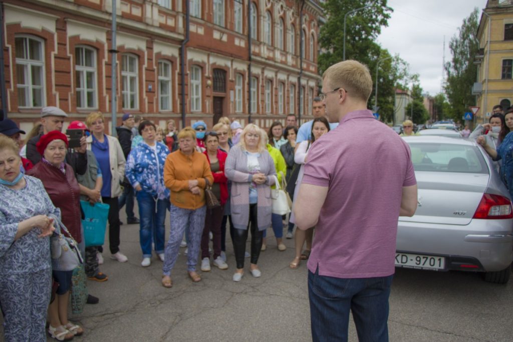 Митинг в поддержку Андрея Элксниньша. Даугавпилс, 13 июня 2020 года. Фото: Евгений Ратков