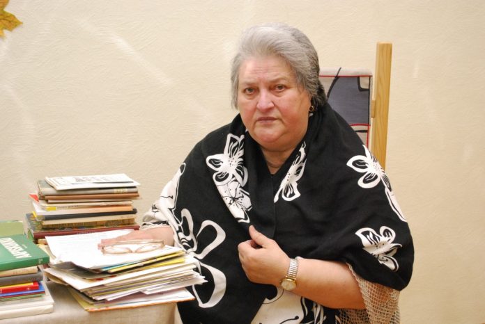 Людмила Тимощенко на открытии выставки букварей, ноябрь 2009 года. Фото: Елена Иванцова Людмила Тимощенко на открытии выставки букварей