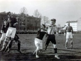 Футбольная игра, 15 мая 1927 года. Фото: zudusilatvija.lv