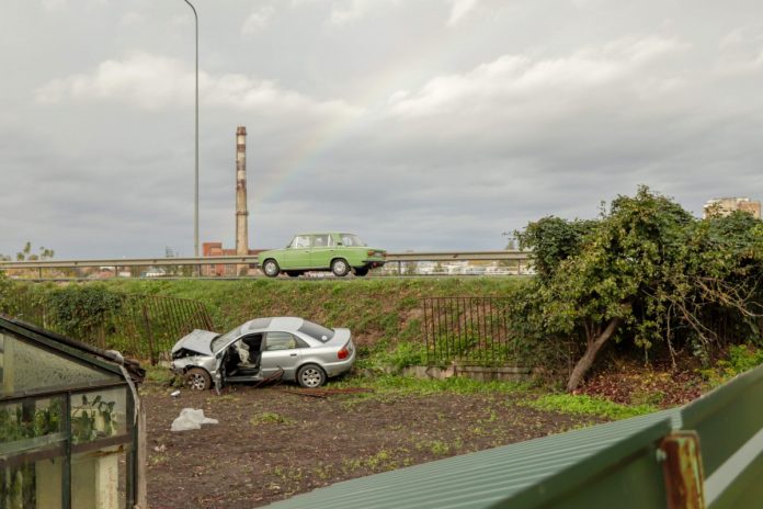 Авария в Даугавпилсе 18 октября 2020 года. Фото: Евгений Ратков Авария в Даугавпилсе 18 октября 2020 года. Фото: Евгений Ратков
