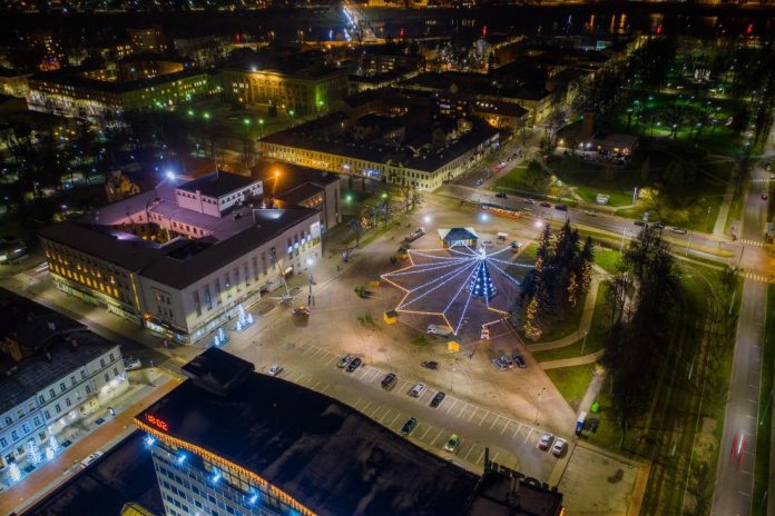 Даугавпилс. Декабрь 2020. Фото Андрея Емельянова со страницы Daugavpils pilsēta на фейсбуке