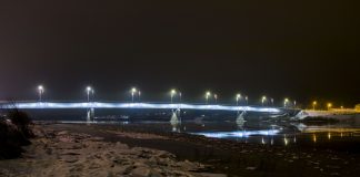 Даугава в Даугавпилсе. 2 января 2021 года. Фото: Евгений Ратков