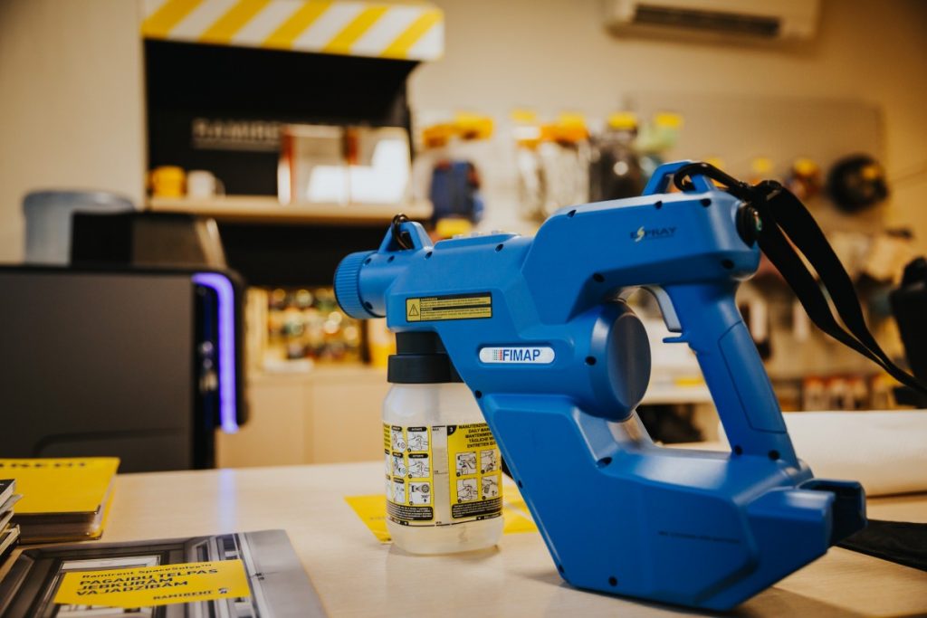 Olklin serviss. Пистолет-распылитель E-Spray Electrostatic. Фото: Ирина Маскаленко