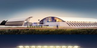 Эскизный проект легкоатлетического стадиона в Даугавпилсе. Фото: Arhis