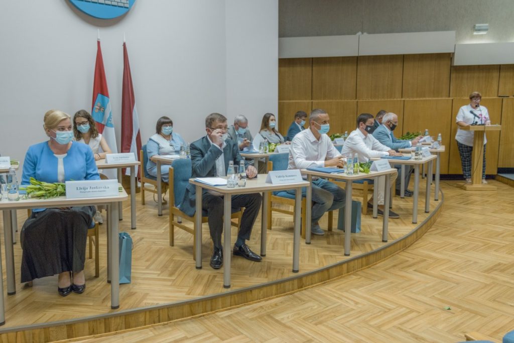 Первое заседание думы Даугавпилса нового созыва. 1 июля 2021 года. фото: Евгений Ратков
