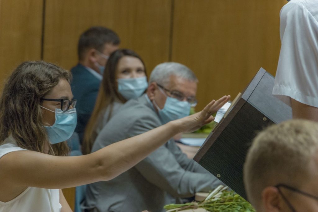 Первое заседание думы Даугавпилса нового созыва. 1 июля 2021 года. фото: Евгений Ратков