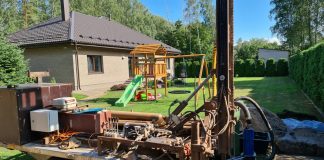 Бурение скважины. Фото: личный архив Voda24