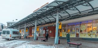 Автовокзал в Даугавпилсе. 07 декабря 2021 года. Фото: Евгений Ратков