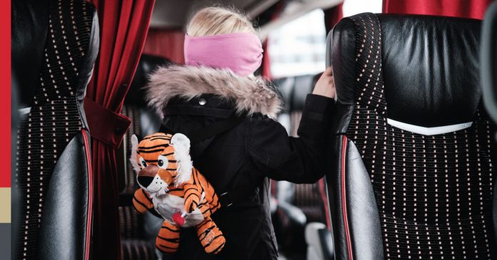 Ребёнок в автобусе Lux Express (иллюстративное фото со страницы компании на фейсбуке) Ребёнок в автобусе Lux Express (иллюстративное фото со страницы компании на фейсбуке)