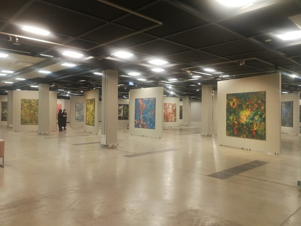 Выставка Мариса Чачки "Невротропинки" (Neirotaciņas) в Рижской художественной галерее. 18 февраля 2022 года. Фото: Андрей Шаврей