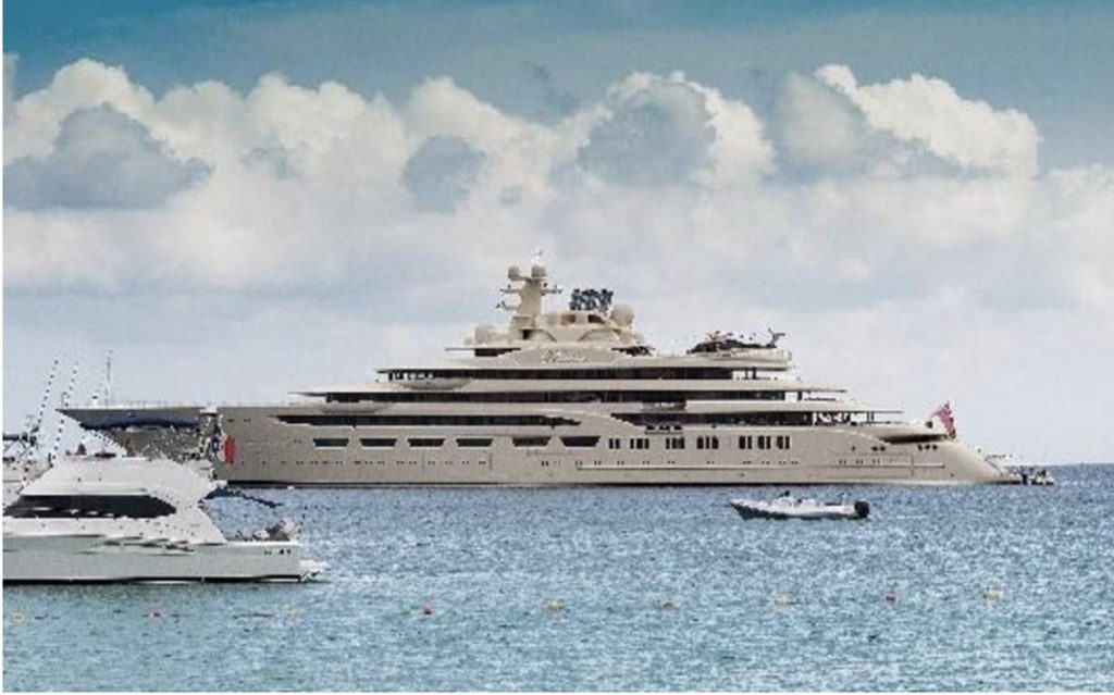 Яхта Алишера Усманова "Dilbar". Фото: US Treasury.