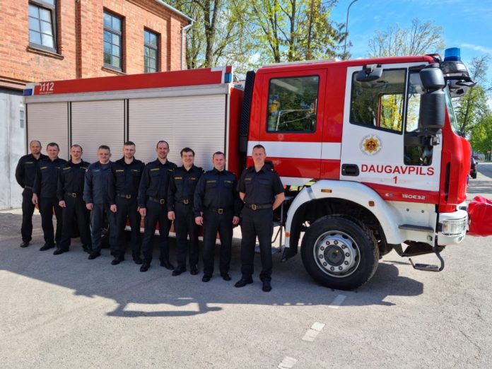 Бригада государственной пожарно-спасательной службы Латгальского региона, первая часть Даугавпилса. Фото: Личный архив ГПСС Бригада государственной пожарно-спасательной службы Латгальского региона, первая часть Даугавпилса. Фото: Личный архив ГПСС