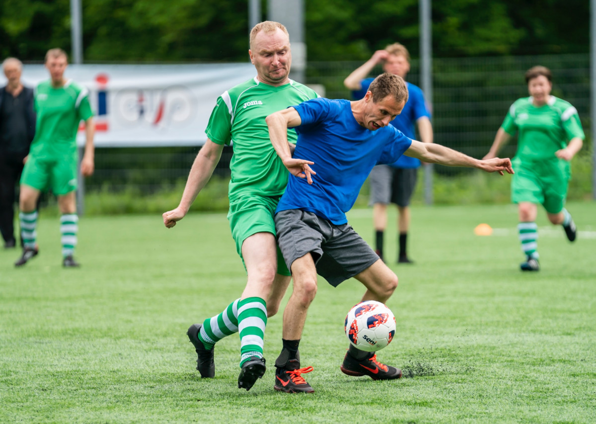 Рома из команды филиала "Калкуны" на турнире Seni Cup Latvija в Риге 3 июня 2022 года. Фото со страницы SENI CUP Latvija на фейсбуке