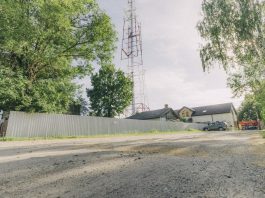 Телевышка в Даугавпилсе. 26 июля 2022 года. Фото: Евгений Ратков