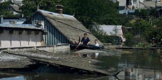 Затопленные дома и кварталы Херсона. 8 июня 2023 года. Фото: LIBKOS (Влада и Константин Либеровы), Instagram