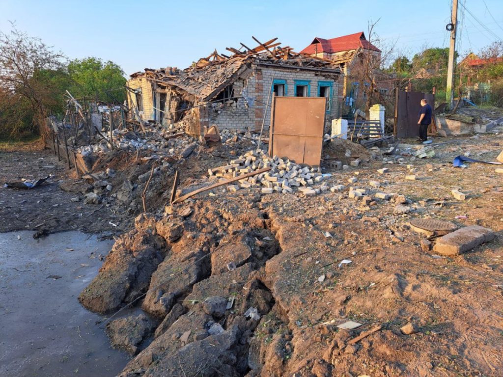 Частный сектор в городе Днепр, 24 июня 2023, после российского обстрела. Фото: Днепропетровская областная военная администрация