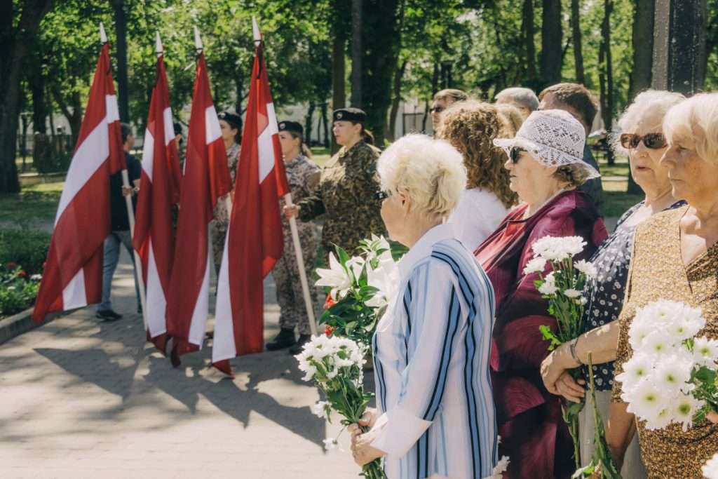На мероприятии памяти жертв коммунистического геноцида. Даугавпилс, 14 июня 2023 года. Фото: Евгений Ратков