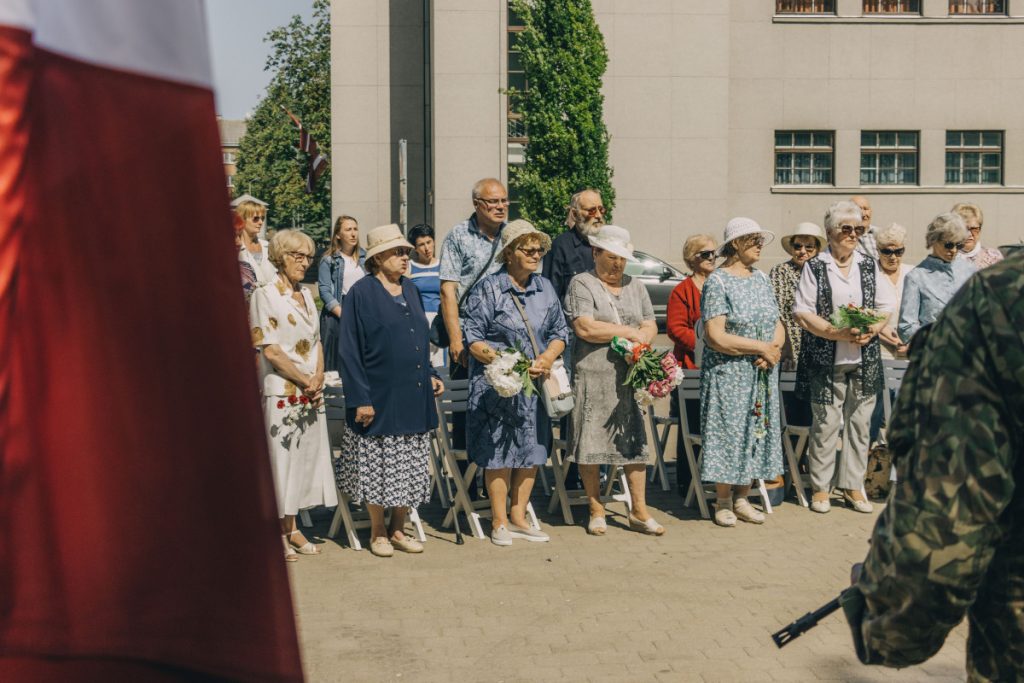 На мероприятии памяти жертв коммунистического геноцида. Даугавпилс, 14 июня 2023 года. Фото: Евгений Ратков