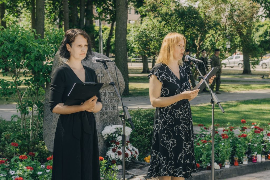 На мероприятии памяти жертв коммунистического геноцида. Даугавпилс, 14 июня 2023 года. Фото: Евгений Ратков