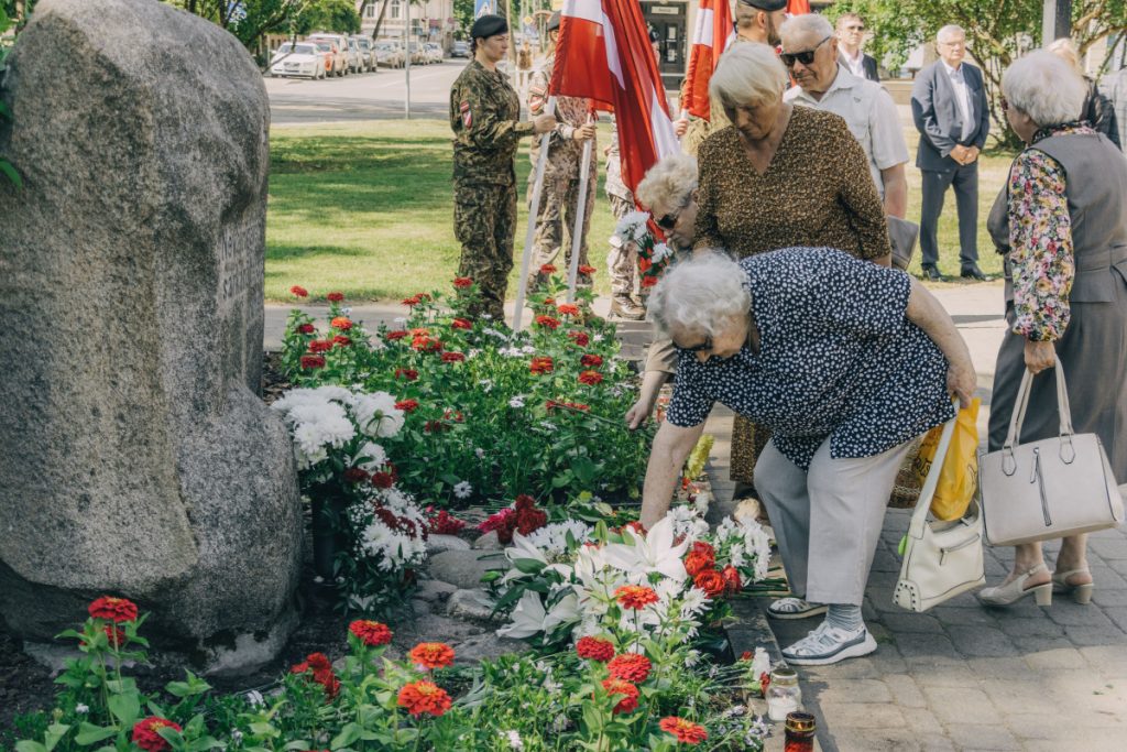 На мероприятии памяти жертв коммунистического геноцида. Даугавпилс, 14 июня 2023 года. Фото: Евгений Ратков
