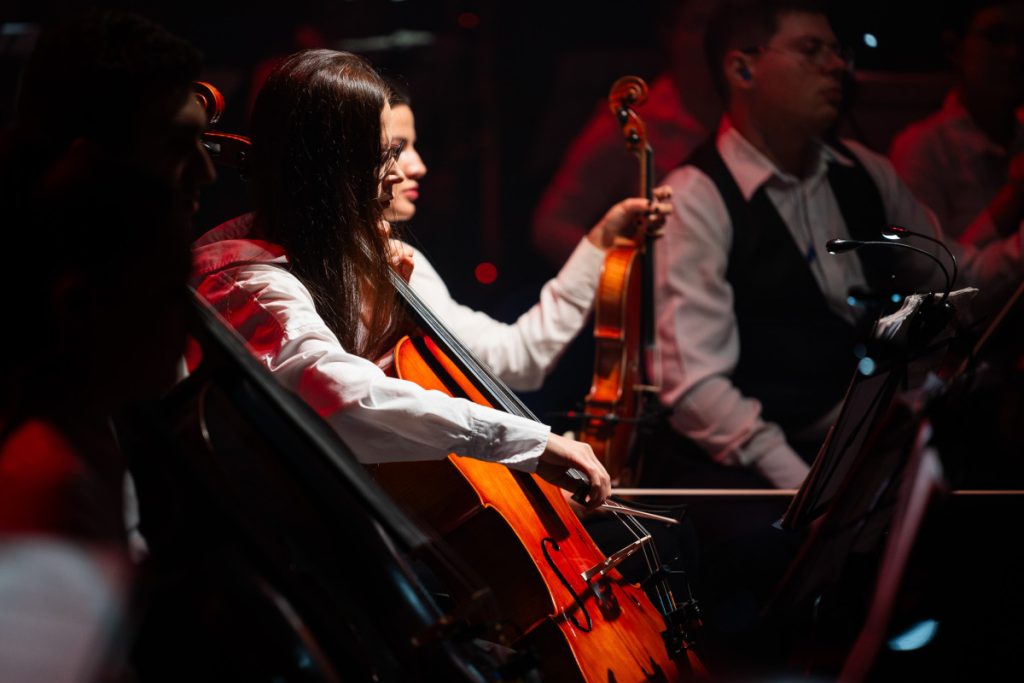 Концерт симфонического оркестра Lords of the Sound в Даугавпилсе. Большой зал Дворца культуры, 13 ноября 2023 года. Фото: Андрей Емельянов