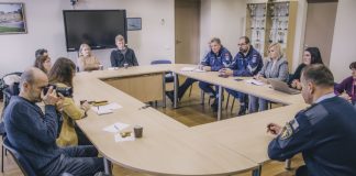 Латгальские журналисты и сотрудники Государственной полиции на общей встрече 19 января. Фото: Евгений Ратков