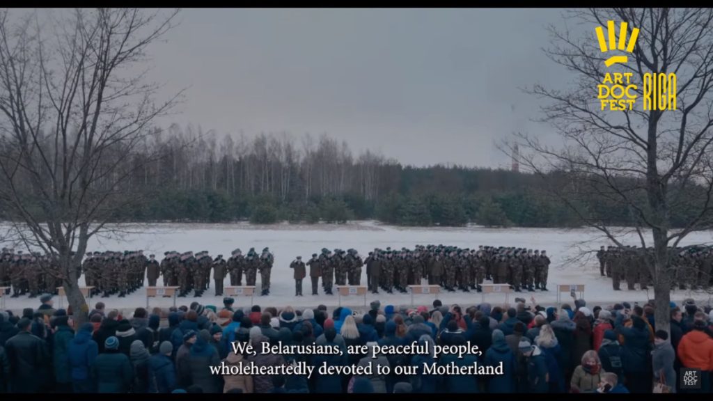 Кадр из фильма "Родина". Фестиваль Artdocfest / Riga, 2 марта 2024 года. Фото: Наста Захаревич