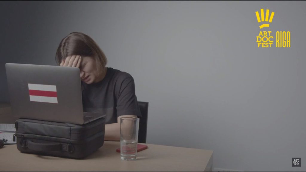 Кадр из фильма "Случайная президентка". Фестиваль Artdocfest / Riga, 2 марта 2024 года. Фото: Наста Захаревич