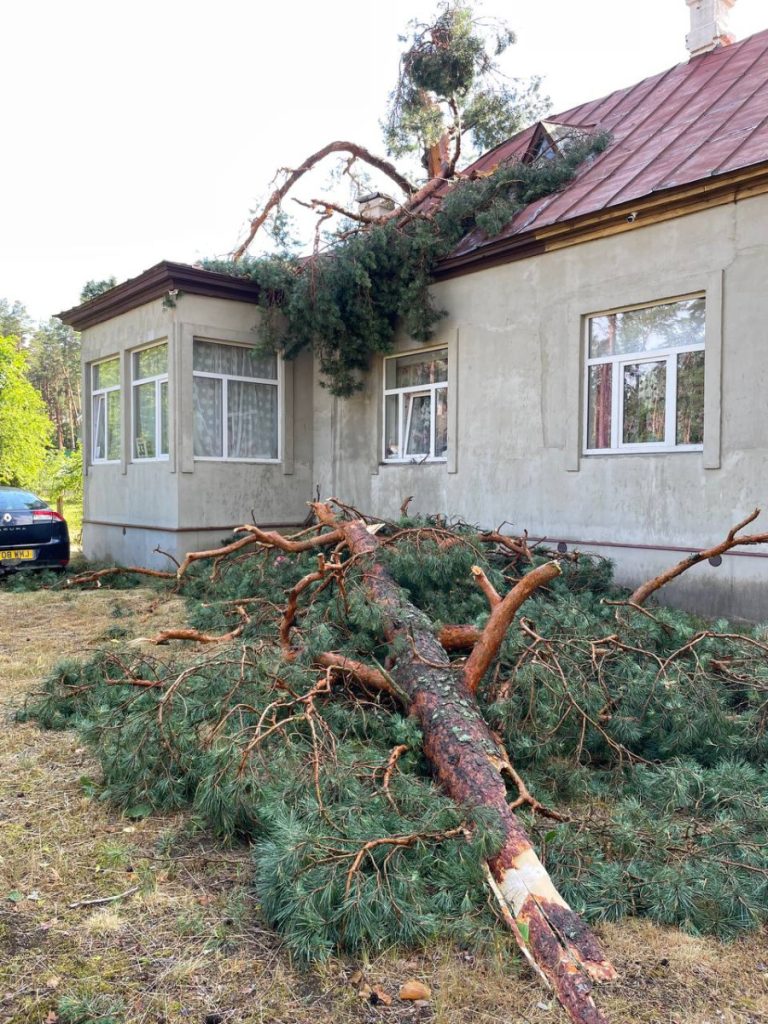 Дом семьи Богдановых - последствия урагана в Даугавпилсе. 19 июня 2024 года. Фото: Юлия Богданова