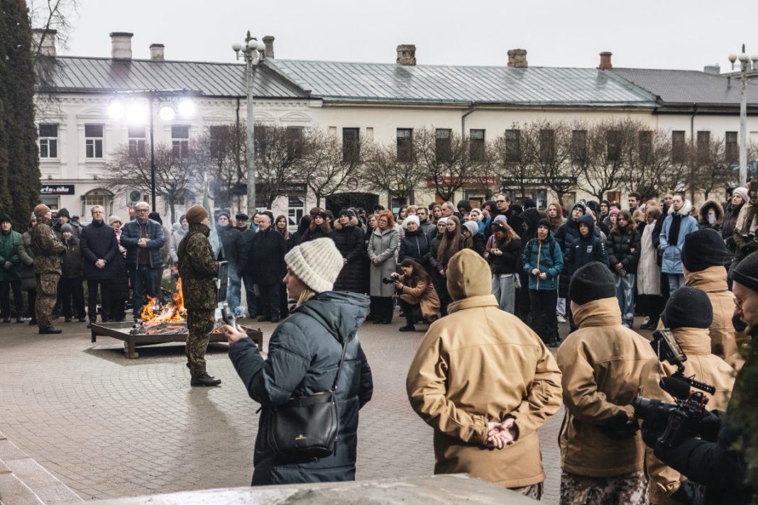 Мероприятие «Баррикадам 34» в Даугавпилсе в честь памяти январских событий 1991-го года. 20 января 2025 года. Фото: Виктория Кравцова