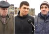 Участники видеоопроса о новых ограничениях на продажу алкоголя в Латвии. Даугавпилс, 17 января 2025 года. Кадр из видео