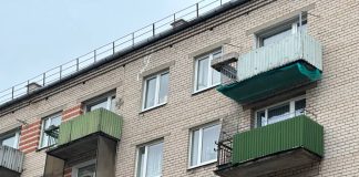 Дом на улице Ятниеку в Даугавпилсе. 20 января 2025 года. Фото: Анастасия Шубина