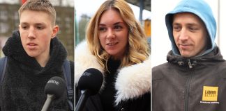 Участники видеоопроса о блокировке пиратских сайтов в Латвии. Даугавпилс, 17 января 2025 года. Кадр из видео