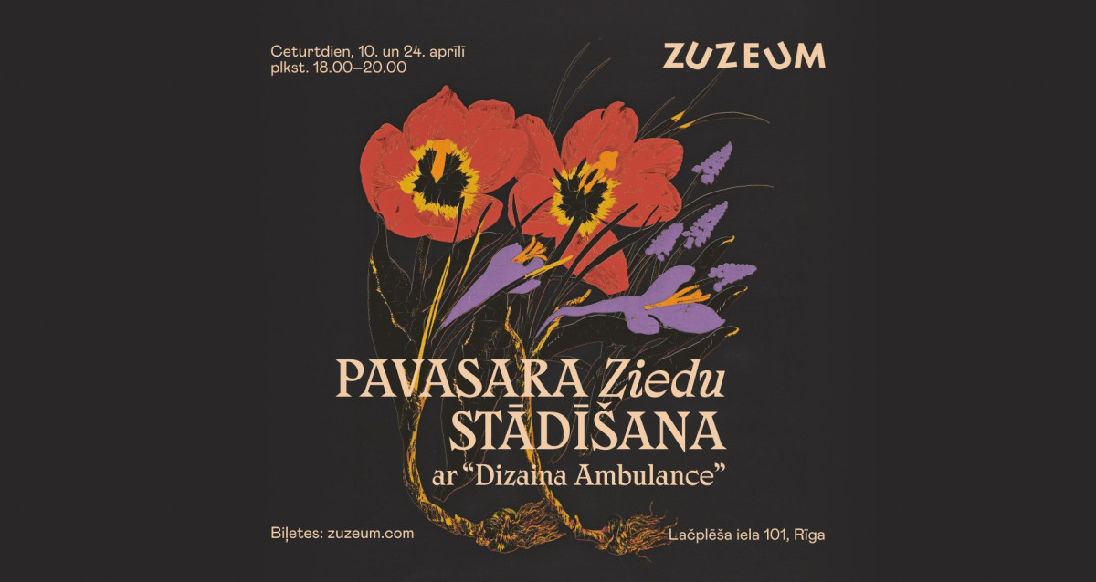 Афиша мастер-класса по посадке весенних цветов в Арт-центре Zuzeum. Изображение со страницы мероприятия на Фейсбуке